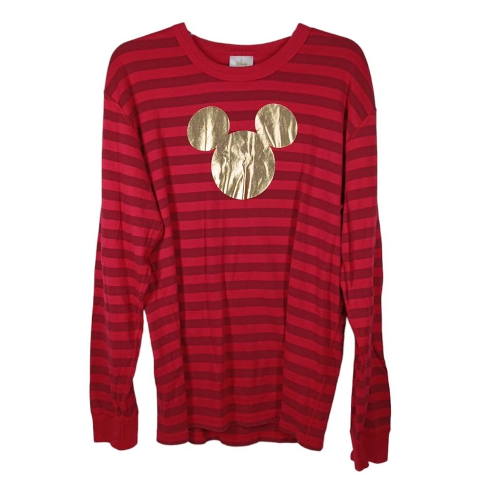 Hanna Andersson x Disney Collection Mickey Mouse Striped Pajama Top size Large